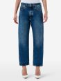 Bella '90s fit mid rise straight stone wash brushed