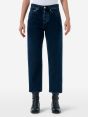 Bella '90s fit mid rise straight eco enzyme stone wash