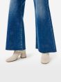 Luna mid rise flared antique vintage destroyed edge