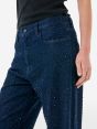 Mila low rise '90s fit with strass rinse wash