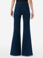 Flaire high rise flared eco enzyme stone wash