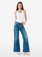 Luna mid rise flared medium vintage destroyed edge