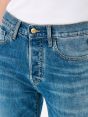 Luna mid rise flared medium vintage destroyed edge