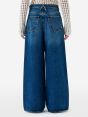 Big low super wide leg low waist stone wash brushed