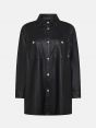 Liam eco leather over shirt rinse wash
