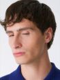 Blue merino wool-blend Lapo shirt