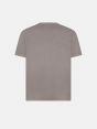 Dark beige pure cotton jersey T-shirt