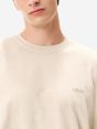 Boxy embroidery regular t-shirt distressed mineral overdyed