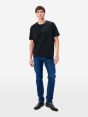 Boxy heritage embroidery regular t-shirt rinse wash