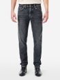 Jeans slim fit effetto vintage grigio scuro