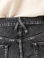 Jeans slim fit effetto vintage grigio scuro