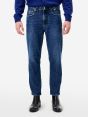 Navy blue vintage-effect tapered-fit Lucky jeans
