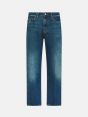Wise comfort regular fit straight ankle leg raw with light dirty