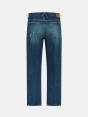Wise comfort regular fit straight ankle leg raw with light dirty