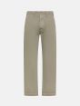Full chino straight leg distressed garment dyed