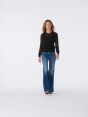 Black alpaca-blend Aura vest top