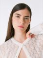 Off white alpaca-blend Mara cardigan