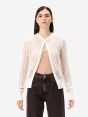 Off white alpaca-blend Mara cardigan