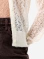 Off white alpaca-blend Mara cardigan