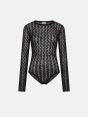 Black alpaca-blend Sara bodysuit