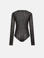Black alpaca-blend Sara bodysuit