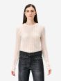 Body Sara in misto alpaca bianco panna