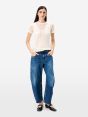 T-shirt Pina in misto alpaca bianco panna