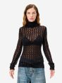 Maglia dolcevita Deva in misto alpaca nero