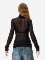 Maglia dolcevita Deva in misto alpaca nero
