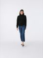 Maglia dolcevita Alba in misto lana Merino nero