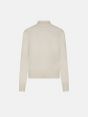 Off white merino wool-blend Alba roll-neck jumper