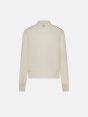 Off white merino wool-blend Alba roll-neck jumper