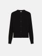 Black merino wool-blend Aria cardigan