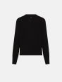 Black merino wool-blend Aria cardigan