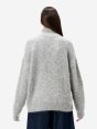 Maglia Enza Amazing in misto alpaca garzato grigio chiaro