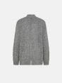 Light grey alpaca-blend Amazing Bice cardigan