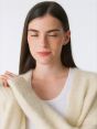 Off white alpaca-blend Amazing Bice cardigan
