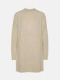 Off white alpaca-blend Amazing Cara long dress