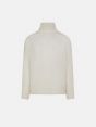 Off white alpaca-blend Lole roll-neck jumper