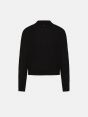 Black alpaca-blend Maia polo shirt