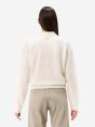 Off white alpaca-blend Maia polo shirt