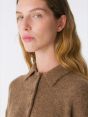 Fox brown alpaca-blend Maia polo shirt