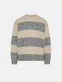Light grey/off white alpaca-blend Cora jumper