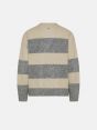 Light grey/off white alpaca-blend Cora jumper