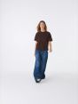 T-shirt Benny in jersey di puro cotone bordeaux