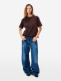 T-shirt Benny in jersey di puro cotone bordeaux