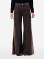 Jeans Asia flare fit bordeaux