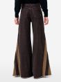 Jeans Asia flare fit bordeaux