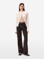 Bordeaux straight-fit Zoe jeans