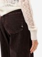 Bordeaux straight-fit Zoe jeans